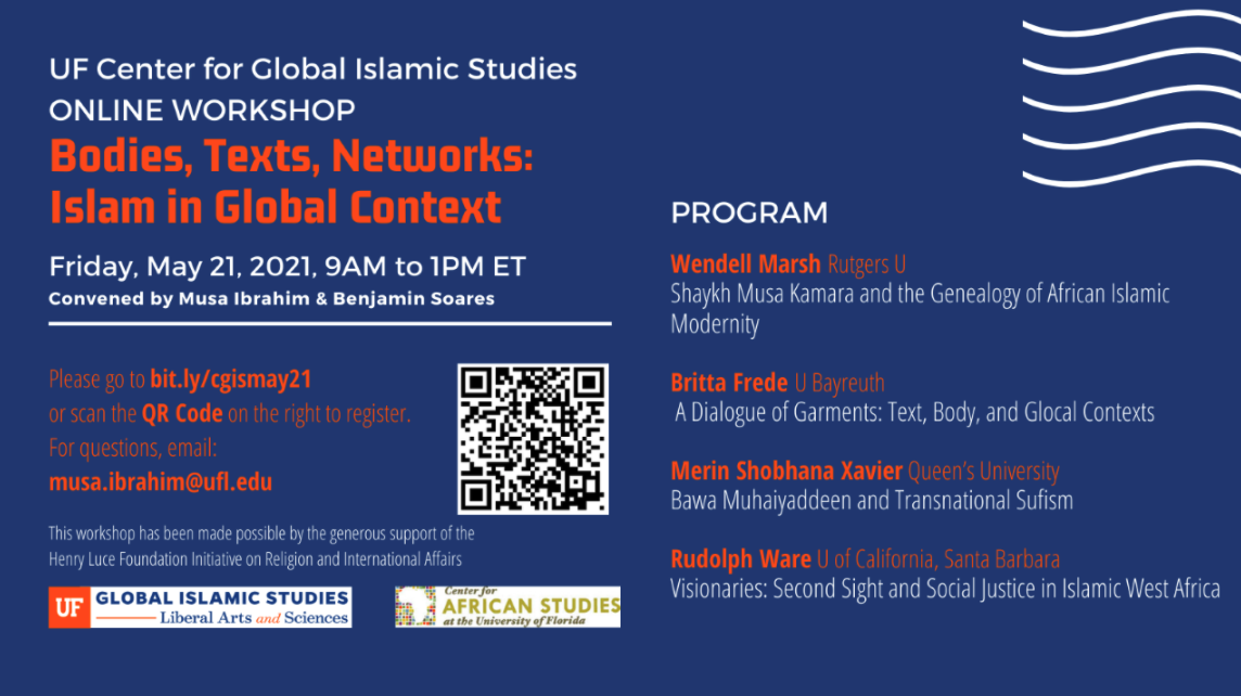 poster for bodies, networks, islam in a global context