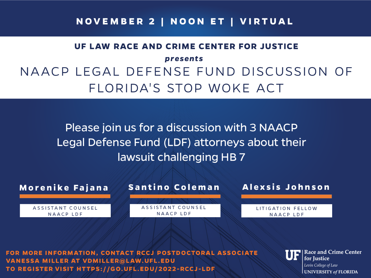 NAACP Legal Defense Fund Discussion of Florida’s Stop Woke Act Center